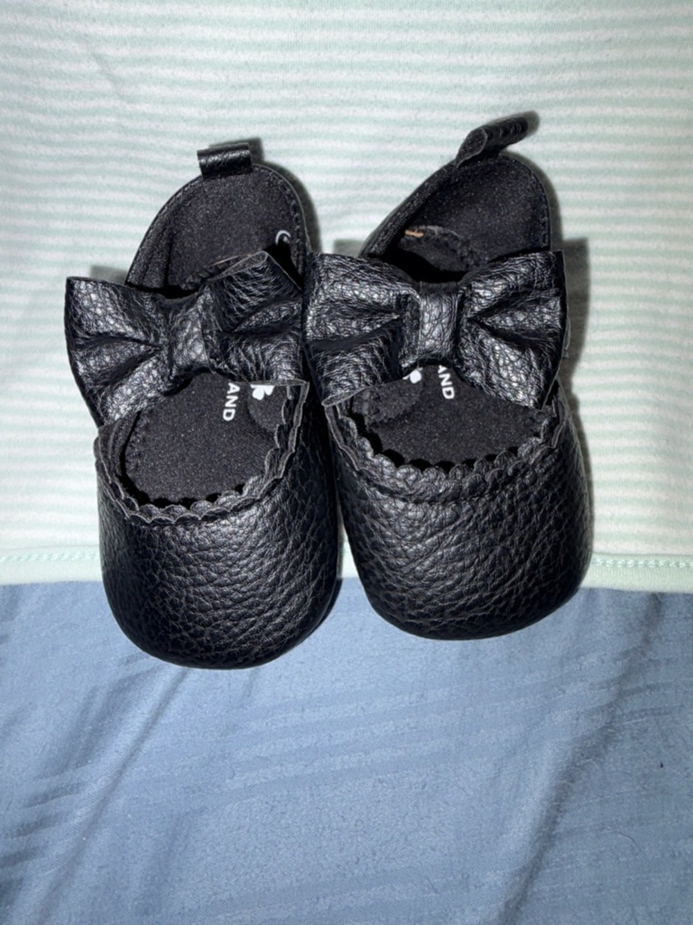 Lucky Brand Black Baby Bow Mary Janes
